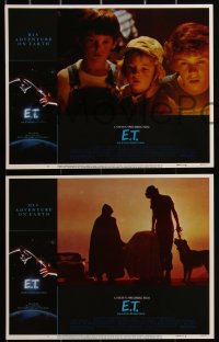3d1066 E.T. THE EXTRA TERRESTRIAL 8 LCs 1982 Steven Spielberg classic, Henry Thomas, Drew Barrymore!