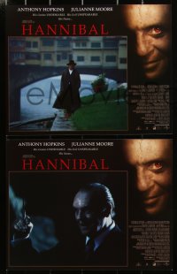 3d1007 HANNIBAL 12 LCs 2000 Anthony Hopkins as Dr. Lector, Julianne Moore, Ray Liotta, Ridley Scott!