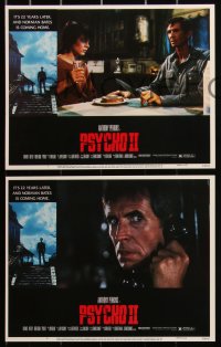 3d1156 PSYCHO II 7 LCs 1983 Anthony Perkins as Norman Bates, Vera Miles, Meg Tilly, horror sequel!