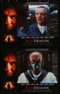 3d1116 RED DRAGON 8 LCs 2002 Anthony Hopkins as Hannibal Lecter, Edward Norton, Ralph Fiennes