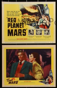 3d1117 RED PLANET MARS 8 LCs 1952 Peter Graves & sexy Andrea King trying to save the world!