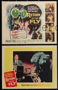 3d1118 RETURN OF THE FLY 8 LCs 1959 Vincent Price, the human terror created by atoms gone wild!