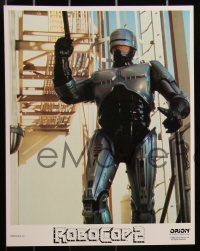 3d1123 ROBOCOP 2 8 LCs 1990 cool images of cyborg policeman Peter Weller, sci-fi sequel!