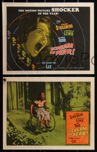 3d1125 SCREAM OF FEAR 8 LCs 1961 Hammer, great images of Susan Strasberg, classic screaming TC!