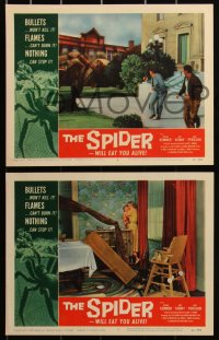 3d1130 SPIDER 8 LCs 1958 cool special effects scenes of the giant insect attacking, complete set!