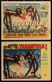 3d1143 TARANTULA 8 LCs 1955 Jack Arnold, great images of the 100 foot high spider monster & more!