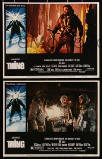 3d1146 THING 8 LCs 1982 John Carpenter remake, Kurt Russell, the ultimate in alien terror!