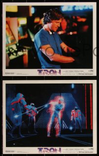 3d1168 TRON 3 LCs 1982 Walt Disney sci-fi fx, Jeff Bridges in video game, cool fx!