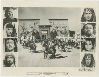 3f0501 TEN COMMANDMENTS deluxe 11x14 still 1956 Cecil B. DeMille, cast portraits + huge scene!