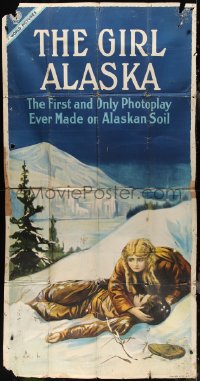 3f0008 GIRL ALASKA 3sh 1919 first and only movie ever made and filmed on Alaska soil, ultra rare!