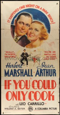 3f0010 IF YOU COULD ONLY COOK 3sh 1935 Marshall & Jean Arthur pose as married couple, ultra rare!