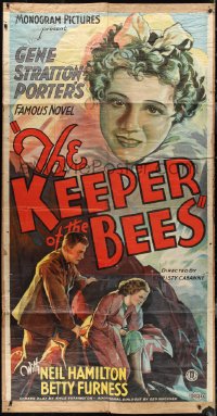 3f0012 KEEPER OF THE BEES 3sh 1935 Neil Hamilton & Betty Furness, Gene Stratton-Porter, ultra rare!