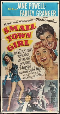 3f0205 SMALL TOWN GIRL 3sh 1953 Jane Powell, Farley Granger, super sexy Ann Miller's legs!