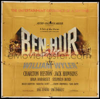 3f0168 BEN-HUR 6sh 1960 Charlton Heston, William Wyler classic religious epic, chariot art, rare!
