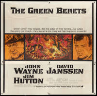 3f0175 GREEN BERETS 6sh 1968 John Wayne, David Janssen, Jim Hutton, Vietnam War, McCarthy art, rare!