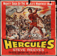 3f0176 HERCULES 6sh 1959 great montage art of the world's mightiest man Steve Reeves, very rare!