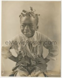 3f1570 ALLEN 'FARINA' HOSKINS 7x9 still 1920s close portrait of the Our Gang star w/ hands on hips!