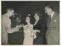 3f1654 SINCE YOU WENT AWAY candid 7.75x10 still 1944 Colbert, Selznick, Shirley Temple, McDaniel