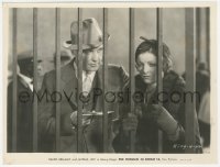 3f1674 WOMAN IN ROOM 13 7.75x10 still 1932 Ralph Bellamy gives letter to sad Myrna Loy behind bars!
