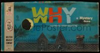 3f0113 ALFRED HITCHCOCK board game 1961 Why, mystery game, night sky cover art w/director in moon!