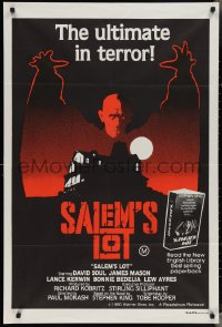 3f0542 SALEM'S LOT Aust 1sh 1980 Hooper & Stephen King, creepy different horror art of Barlow!