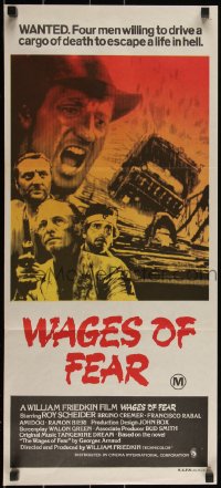 3f0578 SORCERER Aust daybill 1977 William Friedkin, Roy Schieder, remake of Clouzot's Wages of Fear!
