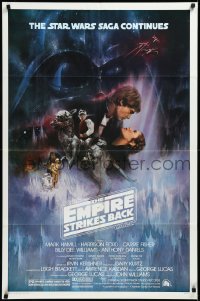 3f0961 EMPIRE STRIKES BACK studio style 1sh 1980 classic Gone With The Wind style art by Kastel!