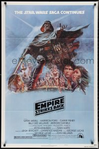 3f0962 EMPIRE STRIKES BACK style B NSS style 1sh 1980 George Lucas classic, art by Tom Jung!