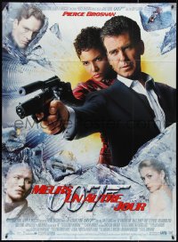 3f0375 DIE ANOTHER DAY French 1p 2002 Pierce Brosnan as James Bond & Halle Berry as Jinx!