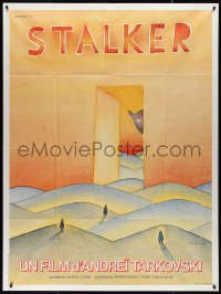 3f0399 STALKER French 1p 1981 Andrej Tarkovsky's Ctankep, Russian sci-fi, art by Jean-Michel Folon!