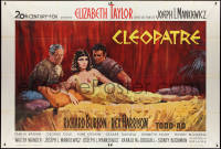 3f0366 CLEOPATRA French 2p 1963 Terpning art of Elizabeth Taylor, Richard Burton & Rex Harrison!