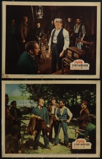 3f0864 13 RUE MADELEINE 2 LCs 1946 James Cagney with Sam Jaffe and men w/ guns in World War II!