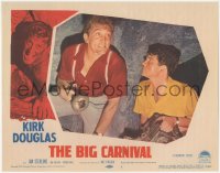 3f0665 ACE IN THE HOLE LC #1 1951 Kirk Douglas with flashlight in mine, Big Carnival, Billy Wilder!