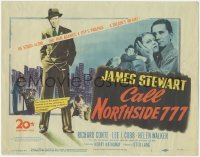 3f0644 CALL NORTHSIDE 777 TC 1948 James Stewart stood alone against Chicago's violence, film noir!
