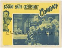 3f0684 CONFLICT LC #5 R1956 Humphrey Bogart & Greenstreet at table watch Alexis Smith & man dance!