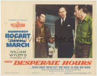3f0690 DESPERATE HOURS LC #6 1955 escaped convict Humphrey Bogart with hostage Fredric March!