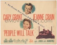3f0658 PEOPLE WILL TALK TC 1951 Cary Grant & Jeanne Crain in the picture that takes a look at life!