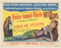 3f0661 SIREN OF ATLANTIS TC 1947 art of sexy Maria Montez in Atlantis The Lost Continent!