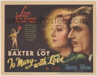 3f0662 TO MARY - WITH LOVE TC 1936 great image of Warner Baxter & Myrna Loy by Cupid, ultra rare!