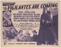 3f0795 VIGILANTES ARE COMING chapter 12 TC 1936 Republic western serial, Fremont Takes Command!