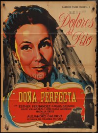 3f0586 DONA PERFECTA Mexican poster 1951 Renau Berenguer artwork of Dolores Del Rio!