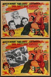 3f0435 SOME LIKE IT HOT 5 Mexican LCs R1990s Marilyn Monroe, Tony Curtis & Jack Lemmon!