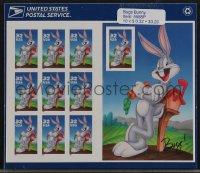3f1221 BUGS BUNNY stamp sheet 1997 the famous Looney Tunes cartoon, contains 10 stamps!