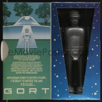 3f0125 DAY THE EARTH STOOD STILL Gort walking toy 2000 wind him up and let him walk, visor opens!