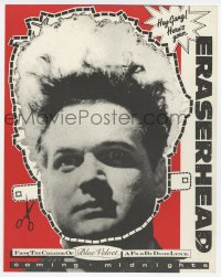 3f0454 ERASERHEAD promo cut-out mask R1980s directed by David Lynch, wacky Jack Nance face mask!