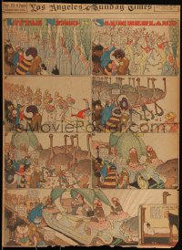 3f0087 LITTLE NEMO IN SLUMBERLAND/MONKEY SHINES OF MARSELEEN Sunday Comics Page 1908 Winsor McCay!