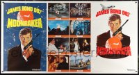 3f0026 MOONRAKER advance 1-stop poster 1979 art of Roger Moore as James Bond by Daniel Goozee!