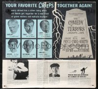 3f0444 COMEDY OF TERRORS pressbook 1964 Boris Karloff, Peter Lorre, Vincent Price, Joe E. Brown!