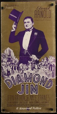 3f0294 DIAMOND JIM pressbook 1935 Edward Arnold, Jean Arthur, Cesar Romero, Preston Sturges, rare!