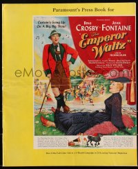 3f0297 EMPEROR WALTZ pressbook 1948 great images of Bing Crosby & Joan Fontaine, very rare!